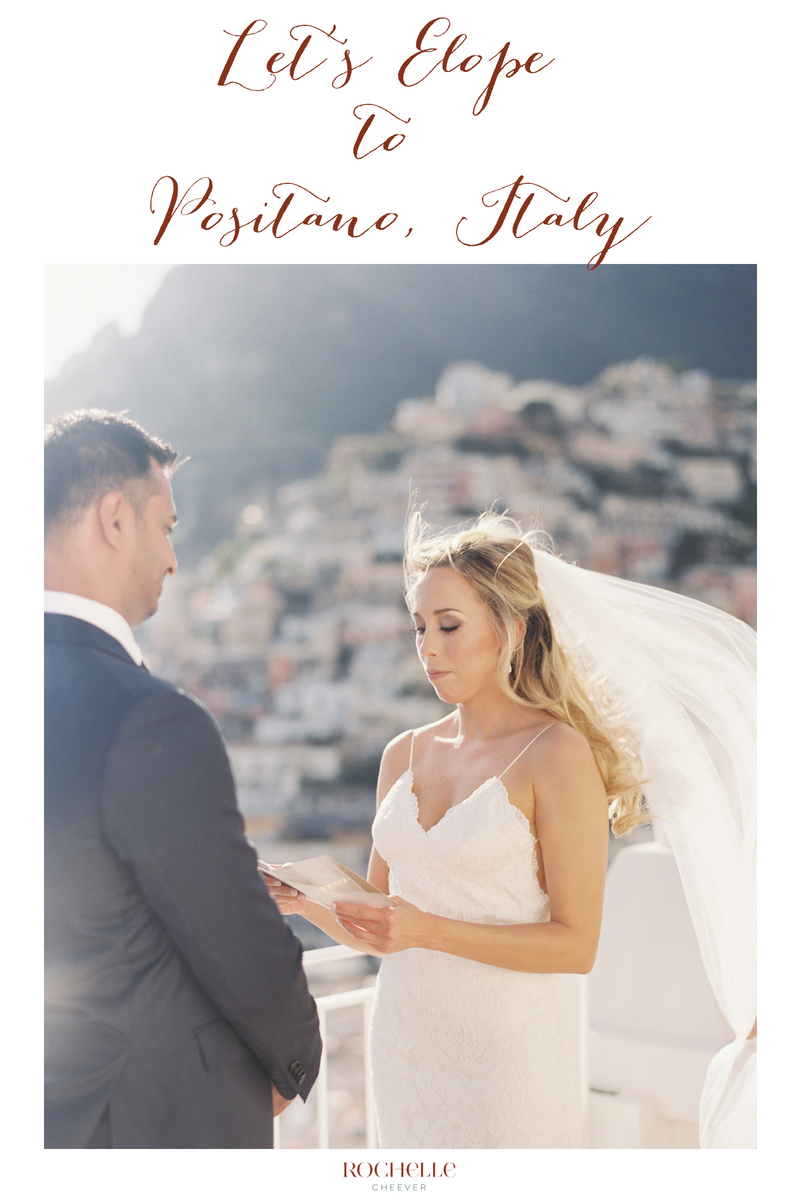 A romantic Amalfi Coast elopement in the quaint town of Positano, Italy. It is one of the most romantic and picturesque locations in the world. Are you thinking of eloping? Be sure to download THE {how-to} ELOPEMENT GUIDE for more ideas and inspiration.