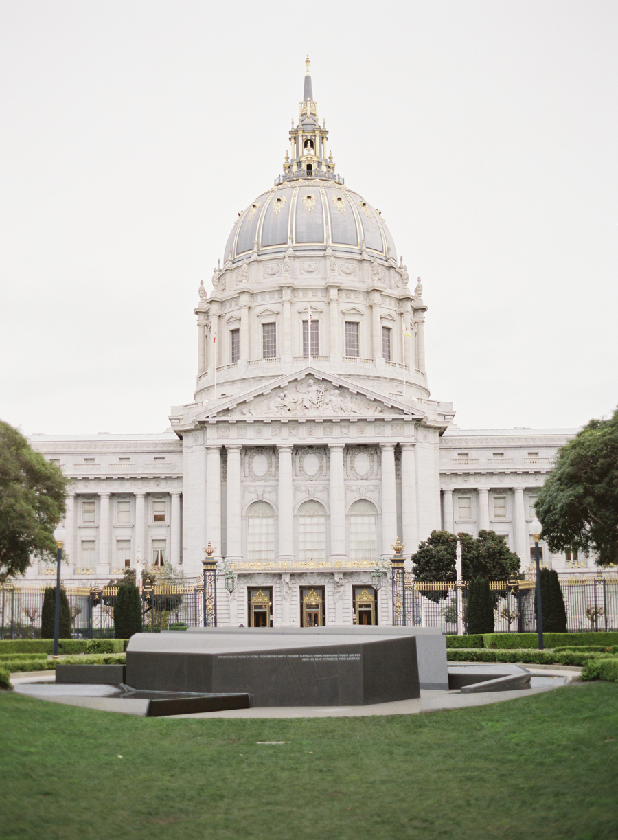 City Hall San Francisco, California - Elopement Wedding photography