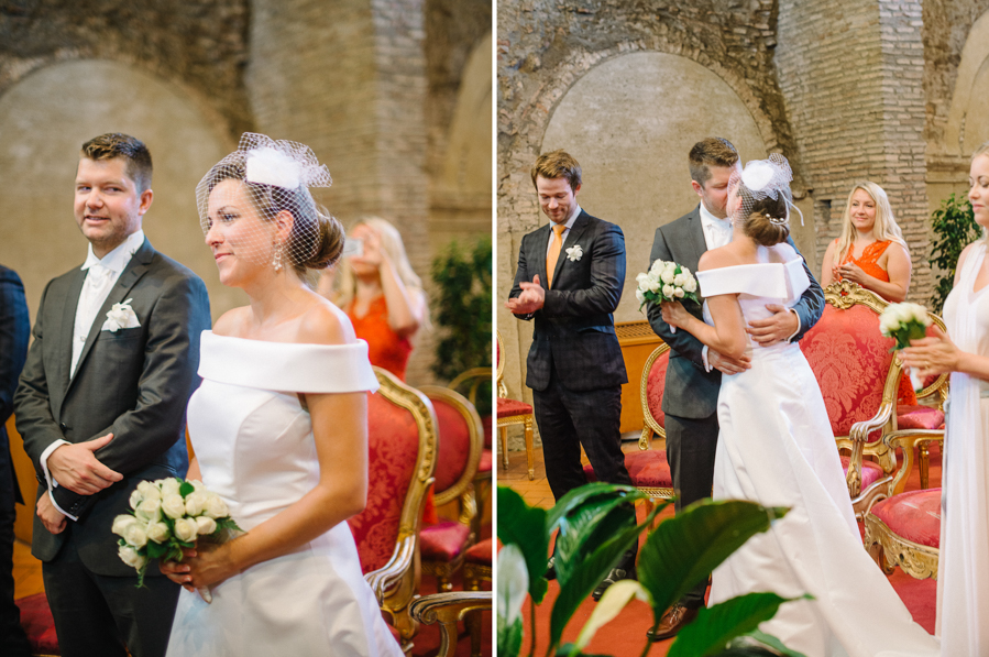 Rome Elopement | Caracalla Hall Civil Wedding