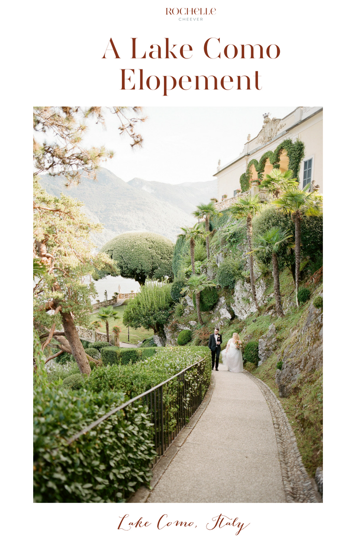 A Darling Lake Como Elopement. Couple had a  civil ceremony at Villa Balbiello  lick to view full elopement and download the elopement guide  for ideas.
