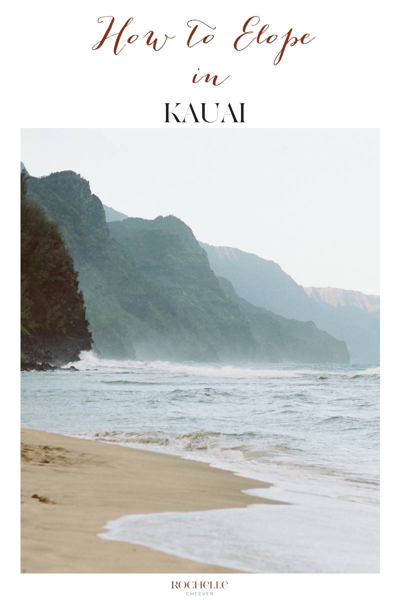 How to Guide for a Kauai Elopement. Click on the link for ideas on locations, venues and download the free elopement guide for further information.