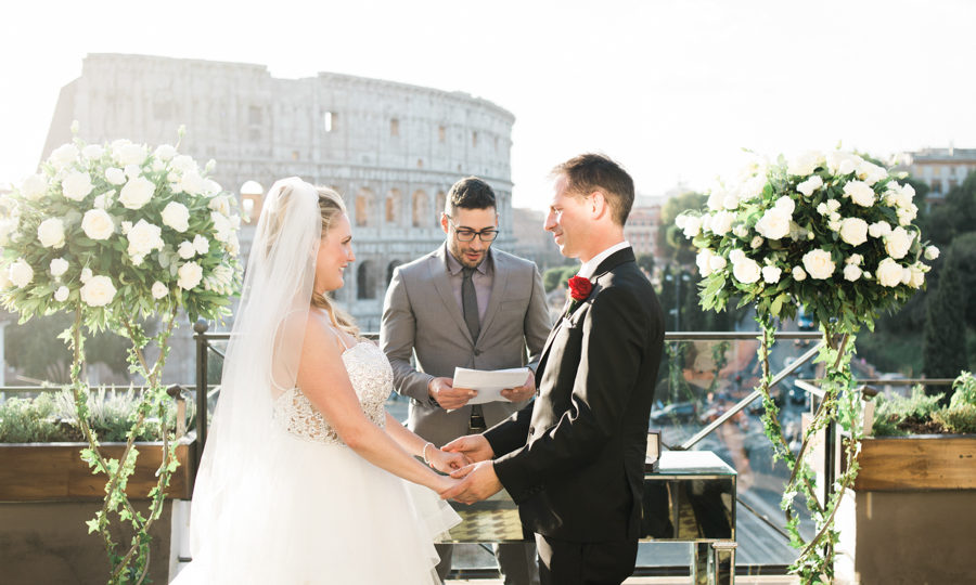 luxury elopement in Rome